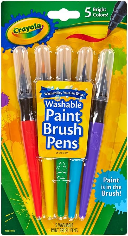 Crayola 5ct Washable Paint Brush Pens | My Toy Shop